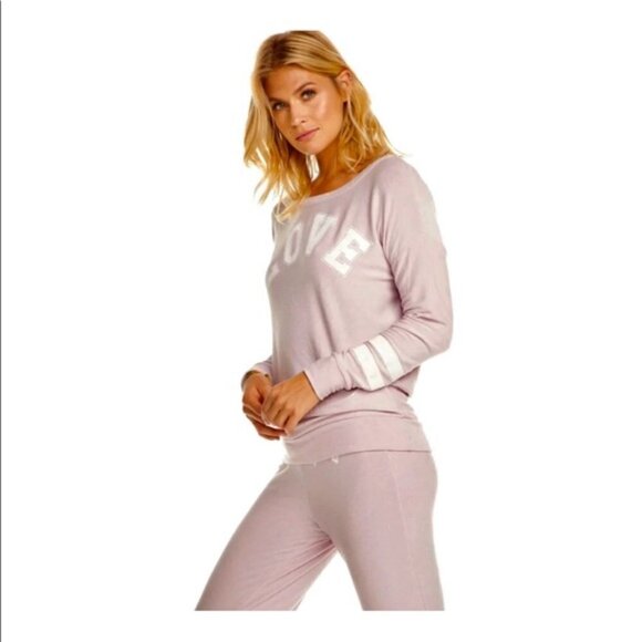 Chaser Love Cozy Knit Pullover Sweatshirt & Drawstring Sweatpants NWT Size Small - Picture 3 of 16